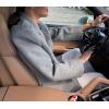 imageCHARTOU Women Open Front Crop Wool Jacket Coat Winter Notch Lapel Blazer Pea Trench Coat OvercoatGrey