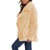imageCHARTOU Women Winter Faux Fur Coat Fuzzy Sherpa Fleece Jacket Open Front Teddy Bear Coat OvercoatApricot