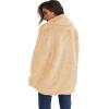 imageCHARTOU Women Winter Faux Fur Coat Fuzzy Sherpa Fleece Jacket Open Front Teddy Bear Coat OvercoatApricot