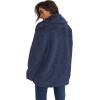 imageCHARTOU Women Winter Faux Fur Coat Fuzzy Sherpa Fleece Jacket Open Front Teddy Bear Coat OvercoatBlue