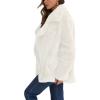 imageCHARTOU Women Winter Faux Fur Coat Fuzzy Sherpa Fleece Jacket Open Front Teddy Bear Coat OvercoatWhite
