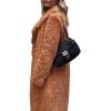 imageCHARTOU Womens Fuzzy Sherpa Fleece Notched Lapel Oversized Overcoat Trench CoatCaramel