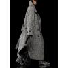 imageCHARTOU Womens Long Wool Trench Pea Coats Winter Herringbone Vintage Notch Belted Double Breast OvercoatBlack