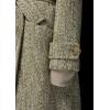 imageCHARTOU Womens Long Wool Trench Pea Coats Winter Herringbone Vintage Notch Belted Double Breast OvercoatGreen