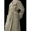 imageCHARTOU Womens Long Wool Trench Pea Coats Winter Herringbone Vintage Notch Belted Double Breast OvercoatGreen