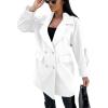 imageCHARTOU Womens Casual Thicken Notch Lapel Pea Coat Wool Blend Double Breasted Mid Long Overcoat Winter JacketWhite