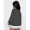 imageCHARTOU Women Oversized Color Block Pullover Sweatshirt 2025 Fall Outfits Lightweight Crewneck Sweatshirt TopsDark Grey