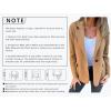 imageCHARTOU Women Solid Color Blazer Wool Blend Causal Business Office Open Front Short Jacket Pea CoatPurple