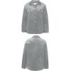 imageCHARTOU Women Diamond Lightweight Quilted Jacket Shacket Long Sleeve Button Down Shirt with PocketsGrey