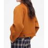imageCHARTOU Women Short Pea Coats Double Breast Lapel Overcoats Winter Cropped Wool JacketPumpkin