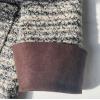 imageCHARTOU Women Tweed Mini Dress Long Sleeve Double Breast Elegant Lady Dressy Tweed Blazer CoatGrey