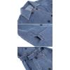 imageCHARTOU Womens Casual Double Breasted Long Denim Trench Coat Jean Jacket Trenchcoat with Belt Duster CoatBlue
