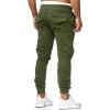 imageCHARTOU Mens Athletic Sweatpants Drawstring Elastic Waist Tapered Jogger Cargo PantsArmy Green