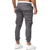 imageCHARTOU Mens Athletic Sweatpants Drawstring Elastic Waist Tapered Jogger Cargo PantsGrey