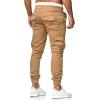 imageCHARTOU Mens Athletic Sweatpants Drawstring Elastic Waist Tapered Jogger Cargo PantsKhaki
