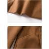 imageCHARTOU Mens Notched Collar 1 Button Slim Fit Midi Trench Pea Coat JacketCamel
