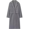 imageCHARTOU Women Long Winter Trench Pea Coat Double Breast Warm Overcoat OutwearGrey