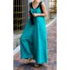 imageCHARTOU Women Linen Jumpsuit Baggy Wide Leg Long Romper Pants Summer Casual OverallsBlue