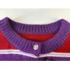 imageCHARTOU Women Striped Cardigan Sweaters Fall Trendy Rainbow Color Block Open Front Sweater CoatsPurple