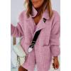 imageCHARTOU Women Sweater Blazer Cardigan Oversized Open Front Coatigan Fall Knit Jacket OutfitsPink