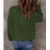 imageCHARTOU Womens Fall 14 Zipper BatWing Sleeve Oversized Sweatshirt Slouchy Jumper Pullover SweaterArmy Green