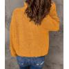 imageCHARTOU Womens Fall 14 Zipper BatWing Sleeve Oversized Sweatshirt Slouchy Jumper Pullover SweaterYellow