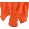 imageCHARTOU Womens Loose Fit Crew Neck Side Split HiLow Oversized Knit Pullover Sweater TopsOrange