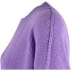 imageCHARTOU Womens Loose Fit Crew Neck Side Split HiLow Oversized Knit Pullover Sweater TopsPurple