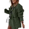 imageCHARTOU Women Sweater Blazer Cardigan Oversized Open Front Coatigan Fall Knit Jacket OutfitsGreen