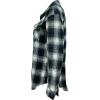 imageCHARTOU Women Oversized Plaid Button Down Shirt Long Sleeve Cowgirl Shirt Blouse ShacketGreen