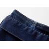 imageCHARTOU Vintage Long Denim Skirt for Women BackElastic ALine Long Jean Skirt with BeltDark Blue