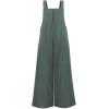 imageCHARTOU Womens Jumpsuits Loose Casual Sleeveless Wide Leg Long Pants Rompers Overalls with PocketsGreen