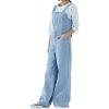 imageCHARTOU Women Casual Wide Leg Denim Jean Jumpsuit Button Overalls Long Romper Dungarees Tie Knot OutfitLight Blue