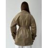 imageCHARTOU Women Faux Suede Leather Jacket Coat Oversized Button Down Long Sleeve Outwear Coat with BeltKhaki