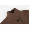 imageCHARTOU Women Long Winter Wool Coats Casual Slim Fit Woolen Trench Pea Coat OvercoatBrown