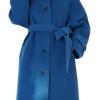 imageCHARTOU Women Warm Long Winter Coats Wool Trench Pea Coat Overcoat with BeltBlue