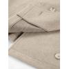 imageCHARTOU Womens Fall Thicken Tweed Jacket Double Breasted Lapel Collar Overcoat Wool Cropped Coffee PeacoatKhaki