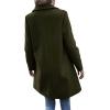 imageCHARTOU Womens Woolen Overcoat Oversized Notched Lapel Single Breasted Wool Blend Trench CoatGreen