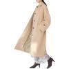 imageCHARTOU Women Warm Long Winter Coats Wool Trench Pea Coat Overcoat with BeltApricot