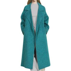 imageCHARTOU Women Long Winter Pea Coats Elegant Wool Blend Fall Jacket Overcoat with BeltPeacoak