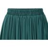 imageCHARTOU Womens Loose Chiffon Elastic Waist Pleated Cropped Wide Leg Pants PalazzoGreen
