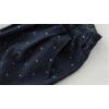image:imageCHARTOU Wide Leg Denim Pants for Women Baggy Boyfriend Jeans Elastic High Waist Polka Dot TrousersBlue
