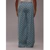 image:imageCHARTOU Women Polka Dot Wide Leg Denim Pants Color Contrast High Waist Baggy Boyfriend Jeans with PocketsBlue