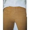 image:imageCHARTOU Womens Vintage Elastic High Waist Flared Bell Bottom Corduroy PantsKhaki