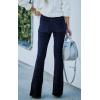 image:imageCHARTOU Womens Vintage Elastic High Waist Flared Bell Bottom Corduroy PantsNavy