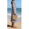image:imageCHARTOU Women Striped Jersey Midi Dress Cap Sleeve Long Tshirt Dresses Summer Vacation Cruise SundressBlue