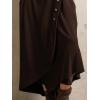 image:imageCHARTOU Maxi Dresses for Women 2025 Long Sleeve T Shirt Dress Long Flowy Turtle High Neck Dress with PocketsBrown
