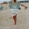 image:imageCHARTOU Women Chunky Cable Knit Sweater Vest Color Contrast Hollow Out Half Sleeve Pullover Tank TopsLight Blue