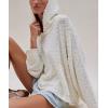 image:imageCHARTOU Women Lightweight Hoodies Knitted Sweatshirt Oversized Fall Fashion Pullover Sweater TopsBeige