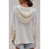 image:imageCHARTOU Women Lightweight Hoodies Knitted Sweatshirt Oversized Fall Fashion Pullover Sweater TopsBeige